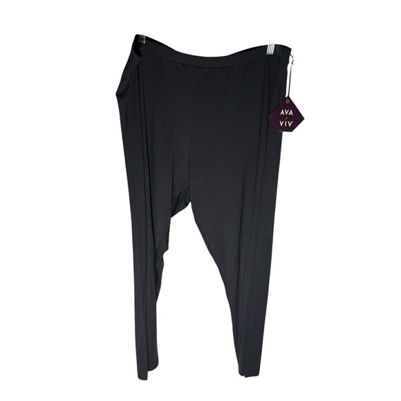 Ava And Viv 3x Leggings Target Womens Black VN1042782 - Picture 3 of 13